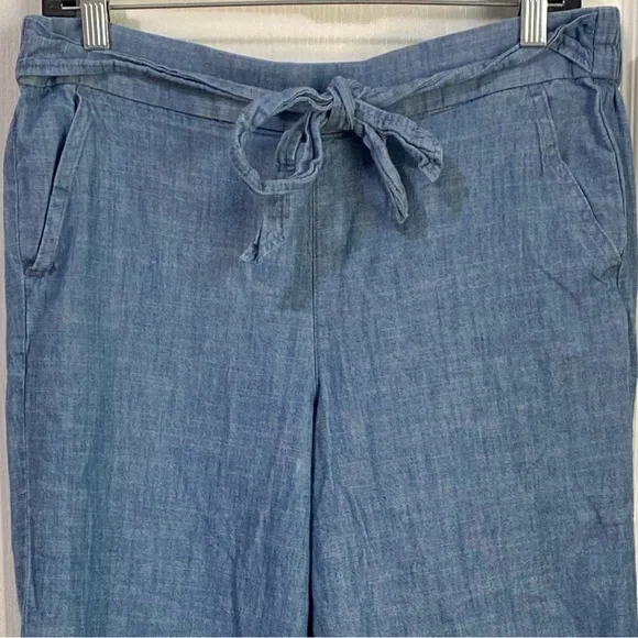 J Crew Wide Leg Cropped Boho Minimalist Cotton Culottes - Picture 2 of 8